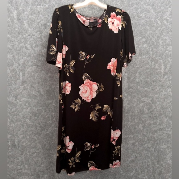 Alexandra & Oak Women’s Relaxed Fit A Line Multi Combo Short Sleeve Dress Size L - Picture 1 of 6